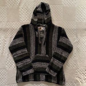 Earth Ragz Mexican Baha Hoodie Poncho Drug Rug